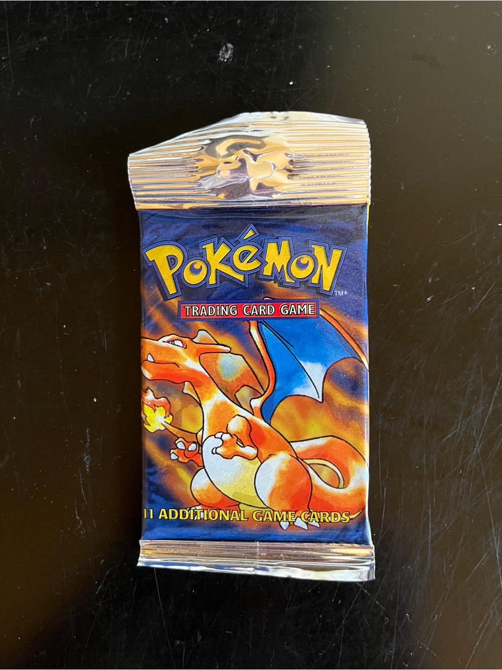 1999 New sealed Pokemon TCG Base Set Booster Pack Charizard Art WTOC long crimp